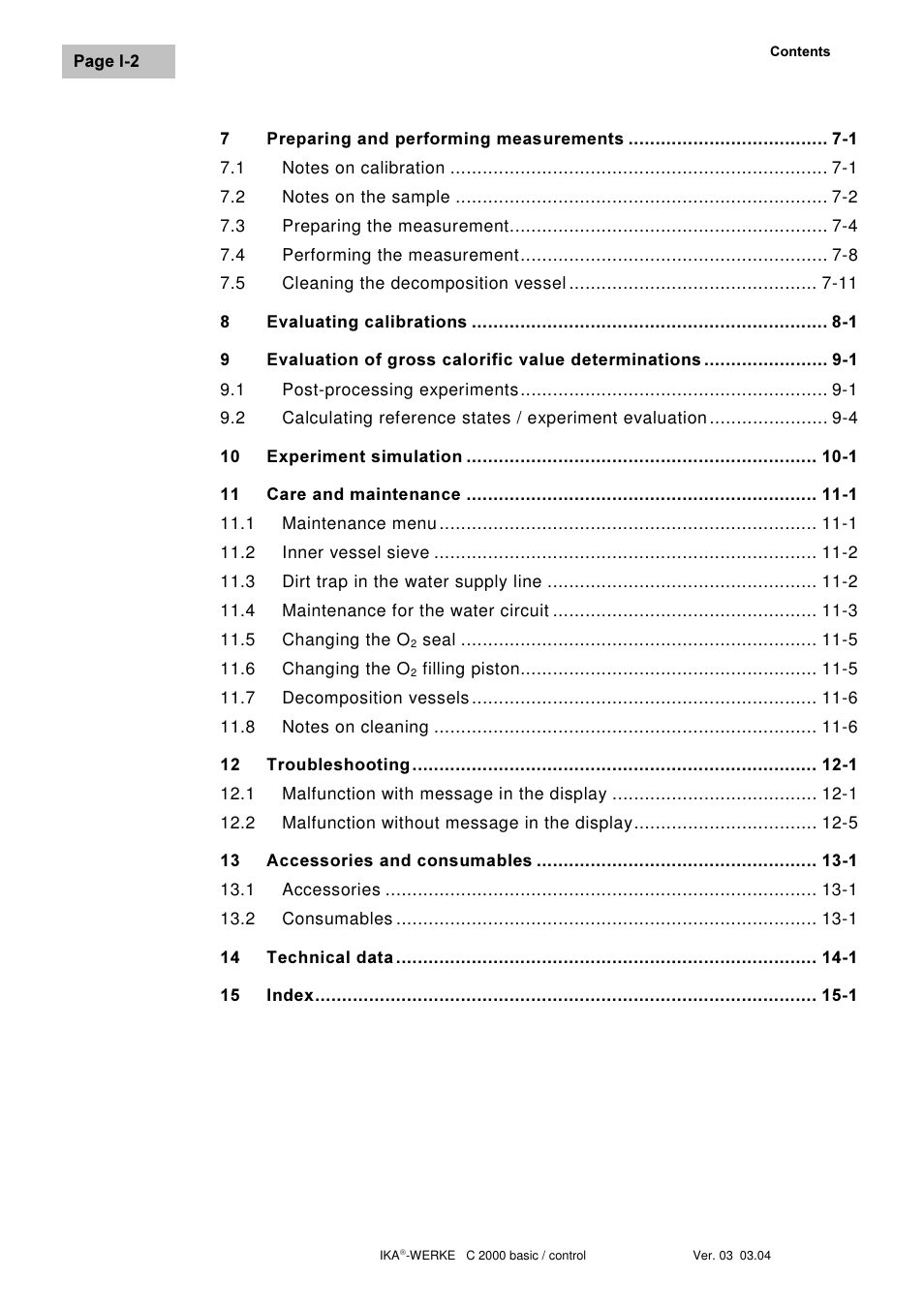 IKA C 2000 control User Manual | Page 6 / 92