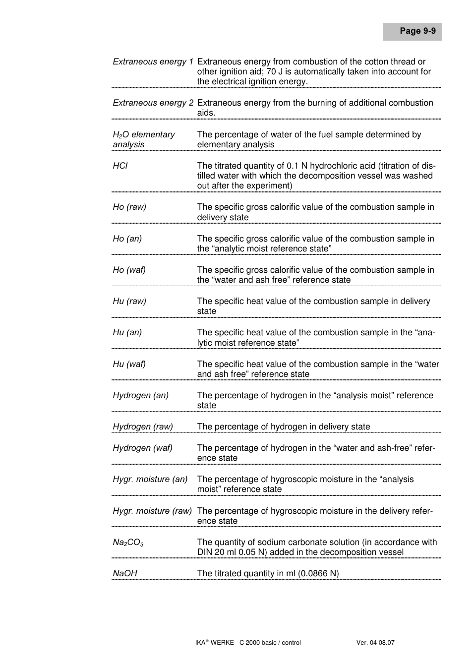 IKA C 2000 control User Manual | Page 69 / 92