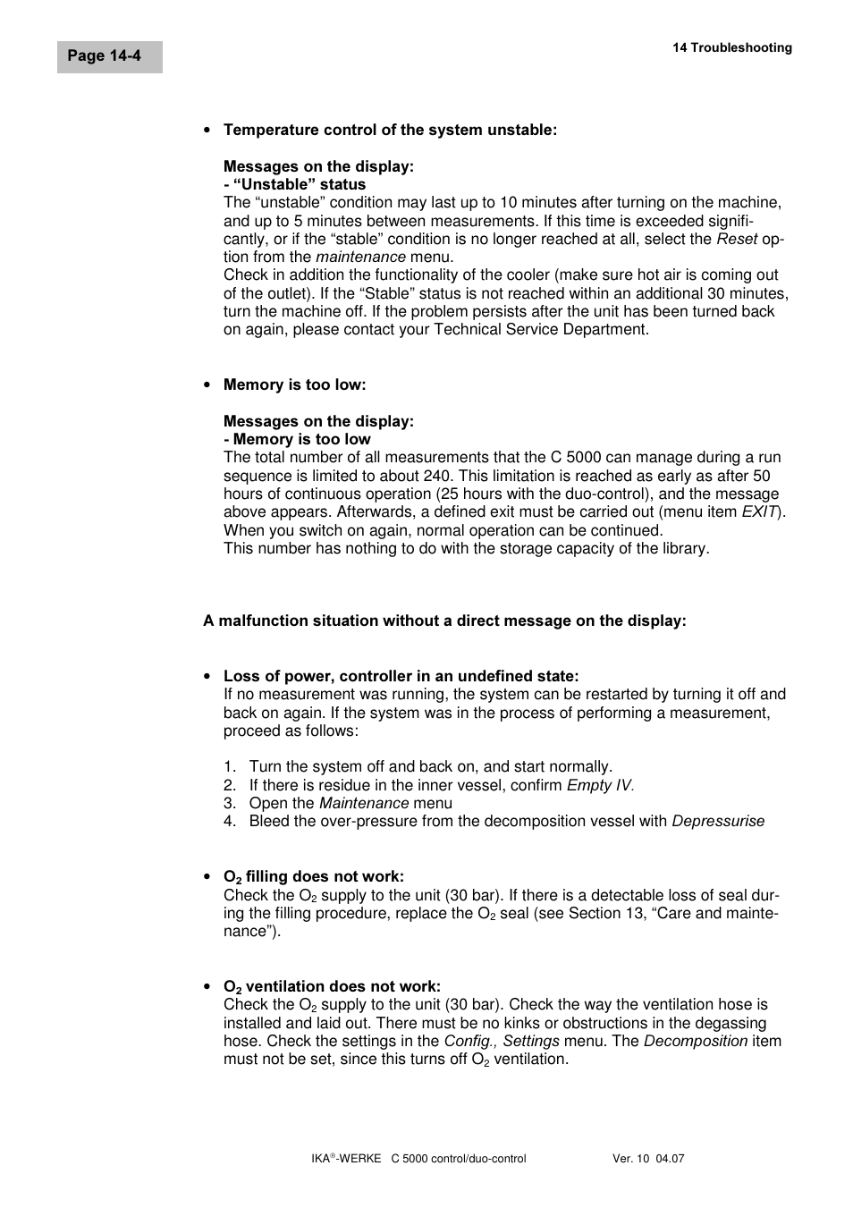 IKA C 5000 control Package 2/12 User Manual | Page 104 / 128