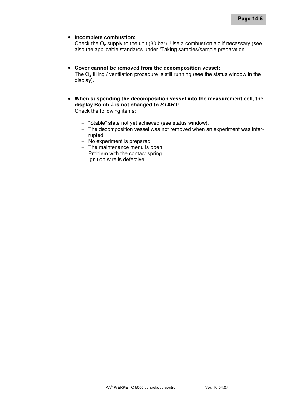 IKA C 5000 control Package 2/12 User Manual | Page 105 / 128