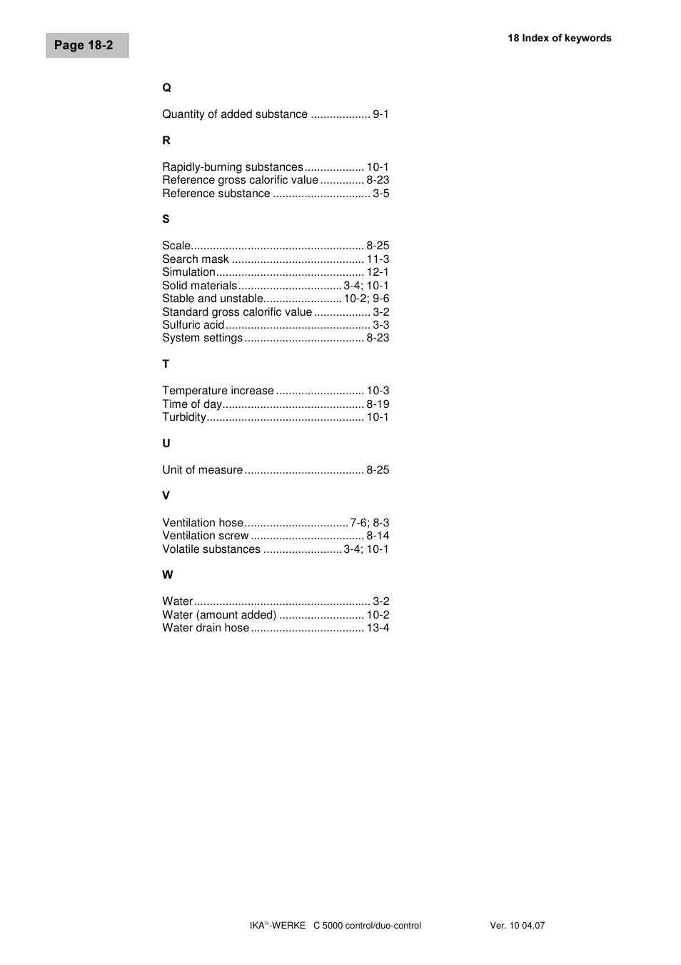 IKA C 5000 control Package 2/12 User Manual | Page 124 / 128