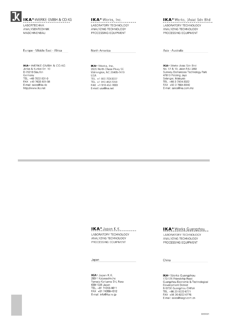 IKA C 5000 control Package 2/12 User Manual | Page 128 / 128