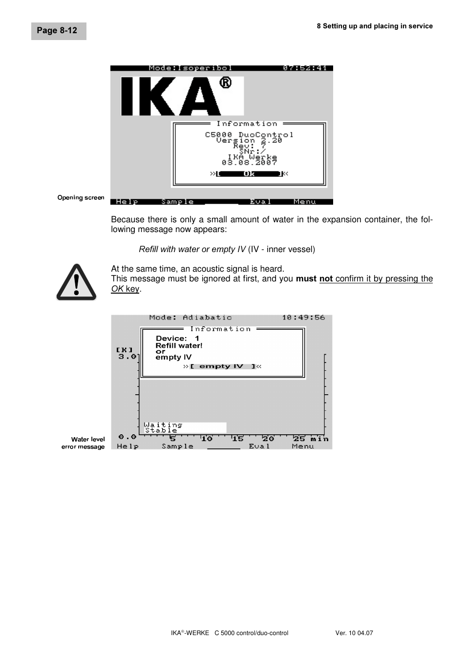 IKA C 5000 control Package 2/12 User Manual | Page 44 / 128