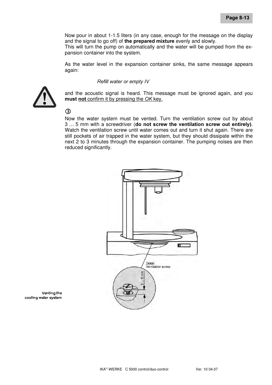 IKA C 5000 control Package 2/12 User Manual | Page 45 / 128