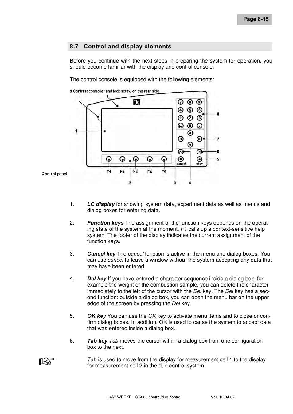 IKA C 5000 control Package 2/12 User Manual | Page 47 / 128