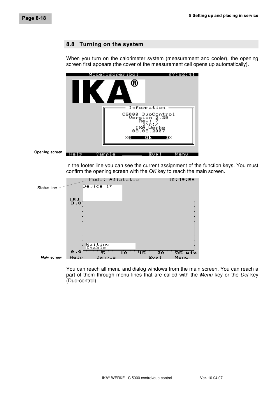 7xuqlqj rq wkh v\vwhp | IKA C 5000 control Package 2/12 User Manual | Page 50 / 128