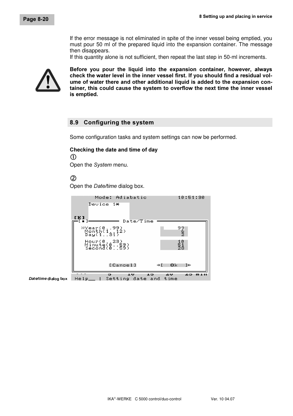 IKA C 5000 control Package 2/12 User Manual | Page 52 / 128