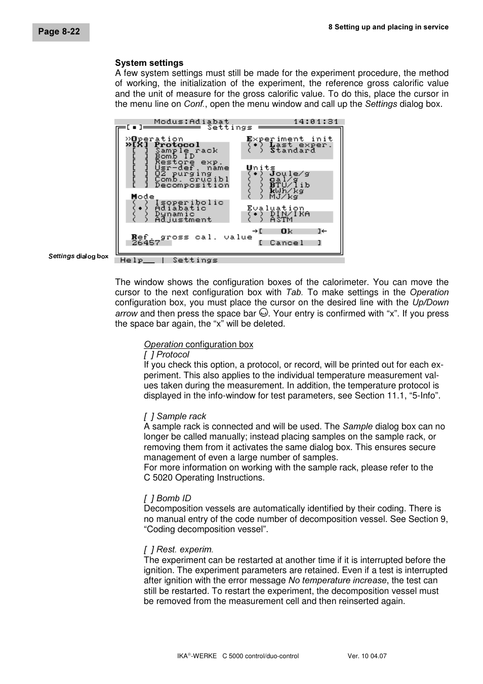 IKA C 5000 control Package 2/12 User Manual | Page 54 / 128