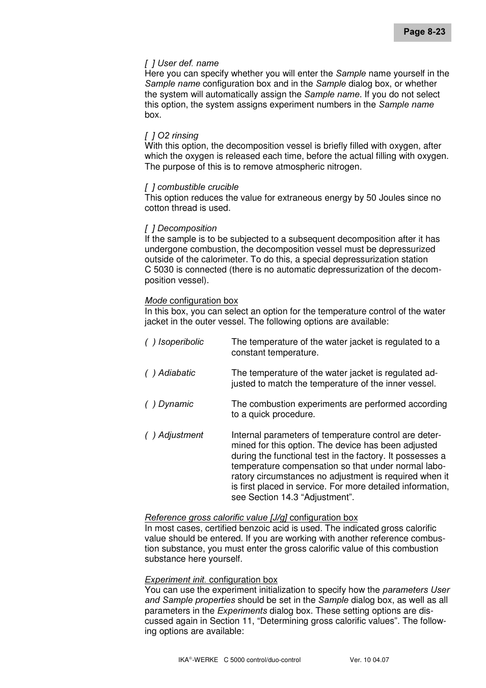 IKA C 5000 control Package 2/12 User Manual | Page 55 / 128