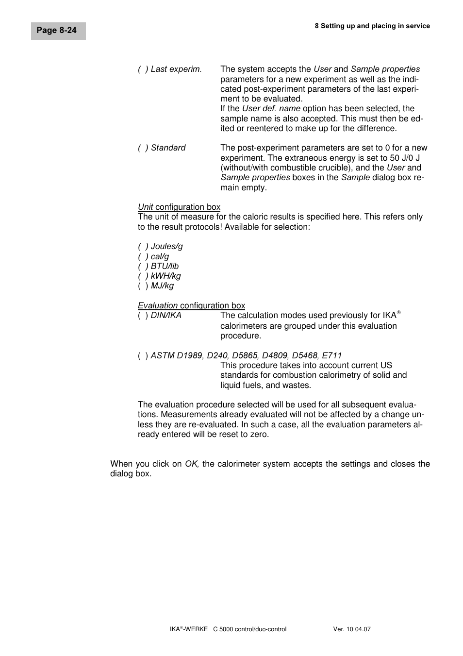IKA C 5000 control Package 2/12 User Manual | Page 56 / 128