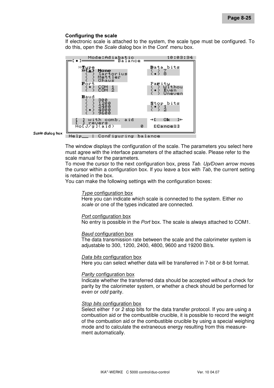 IKA C 5000 control Package 2/12 User Manual | Page 57 / 128