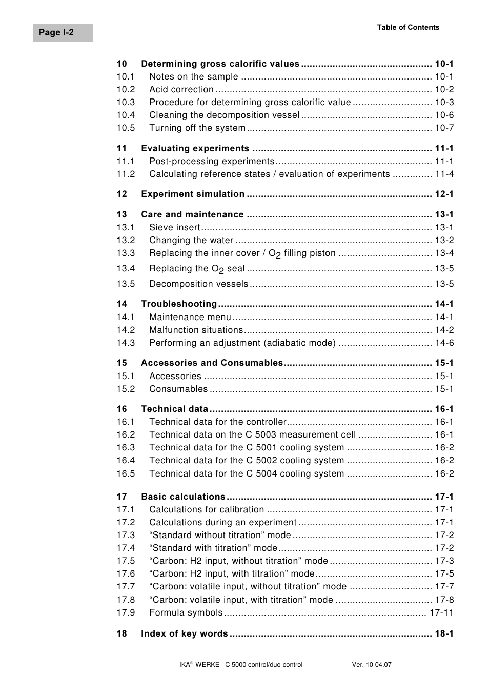 IKA C 5000 control Package 2/12 User Manual | Page 6 / 128