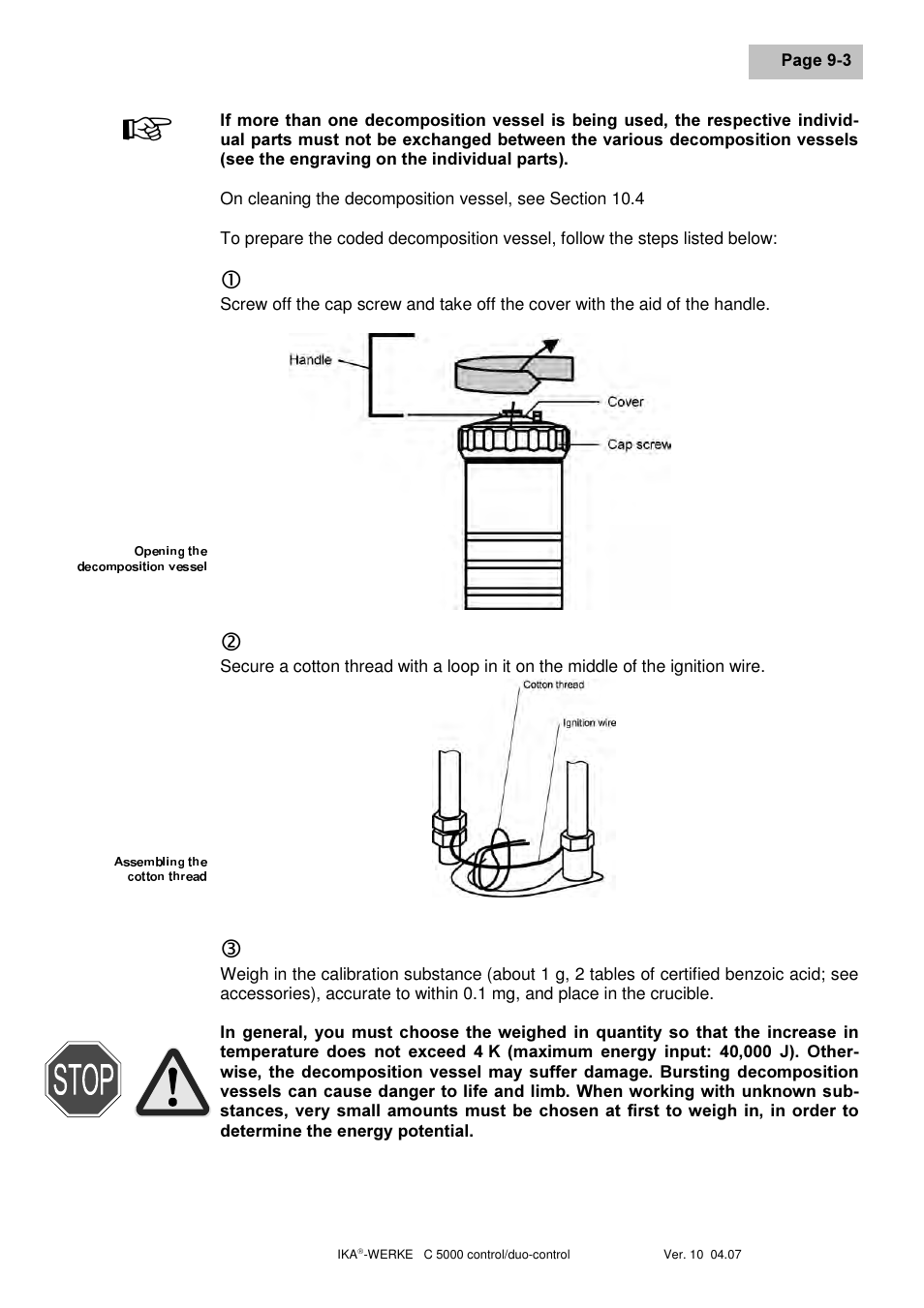 IKA C 5000 control Package 2/12 User Manual | Page 61 / 128