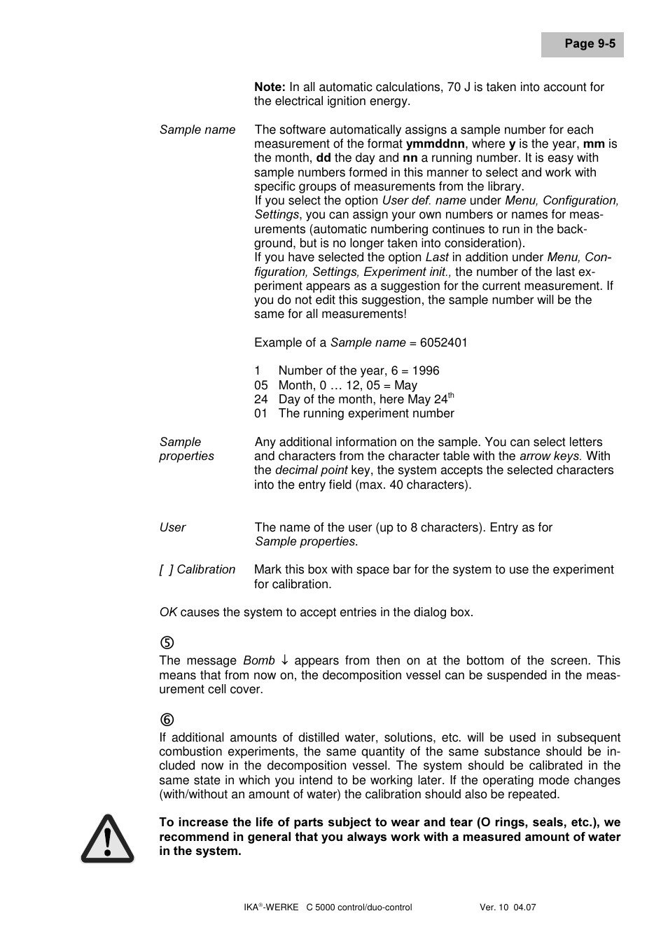 IKA C 5000 control Package 2/12 User Manual | Page 63 / 128