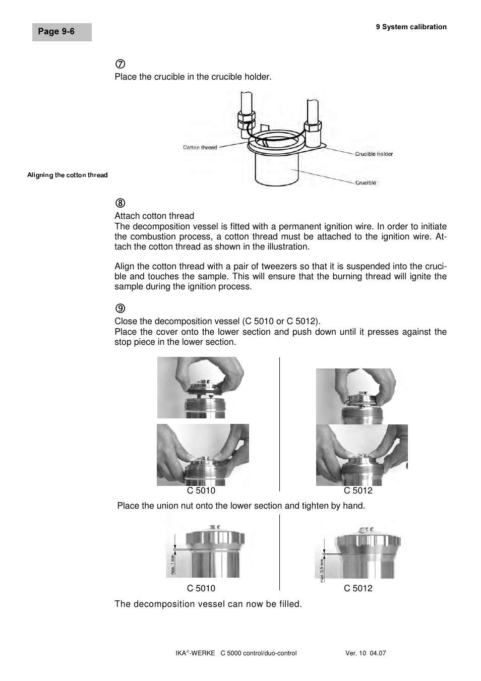 IKA C 5000 control Package 2/12 User Manual | Page 64 / 128