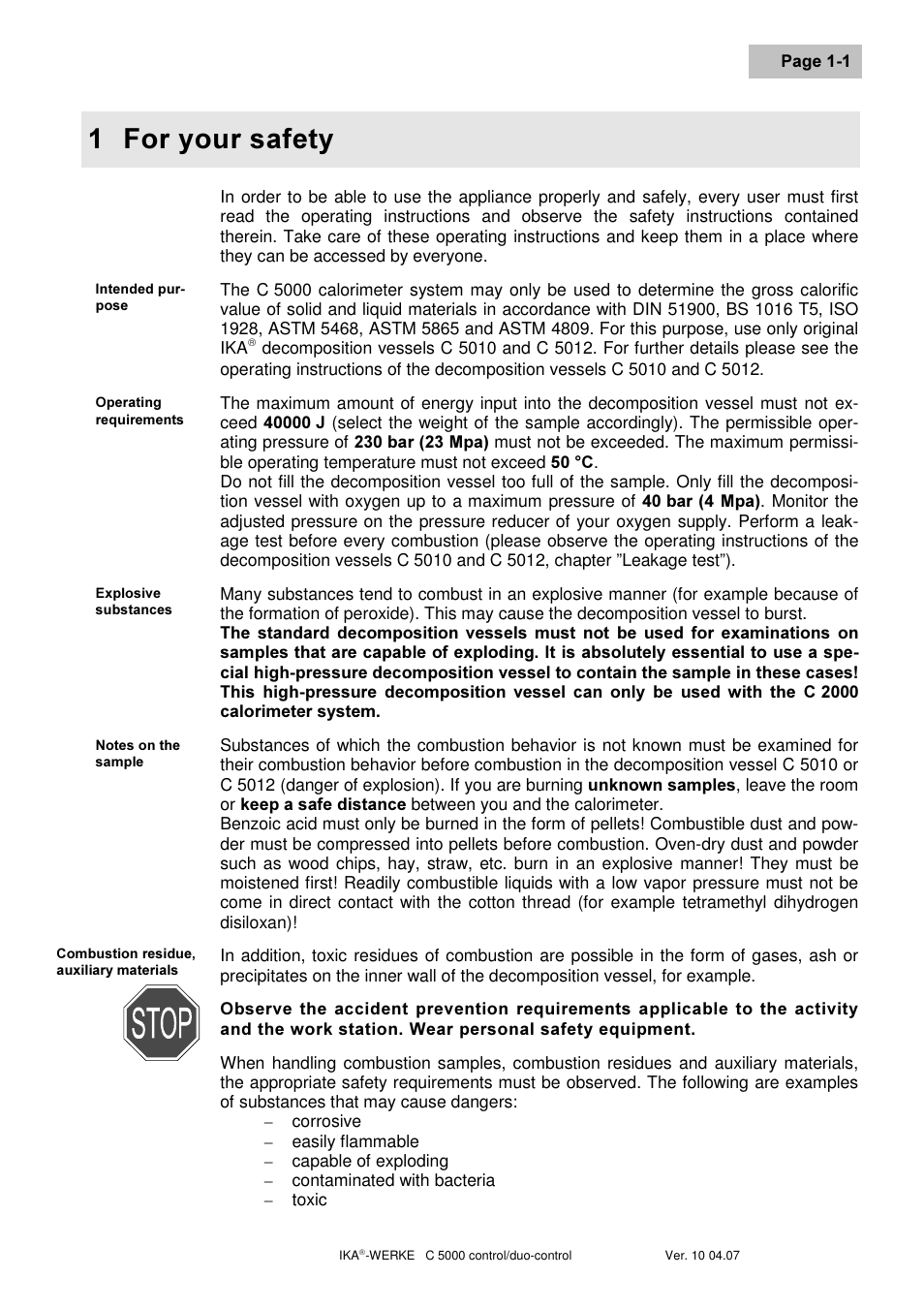 Ru \rxu vdihw | IKA C 5000 control Package 2/12 User Manual | Page 7 / 128