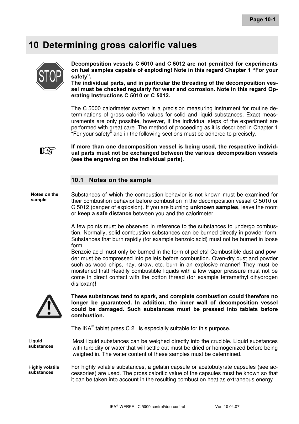 Hwhuplqlqj jurvv fdorulilf ydoxhv | IKA C 5000 control Package 2/12 User Manual | Page 71 / 128