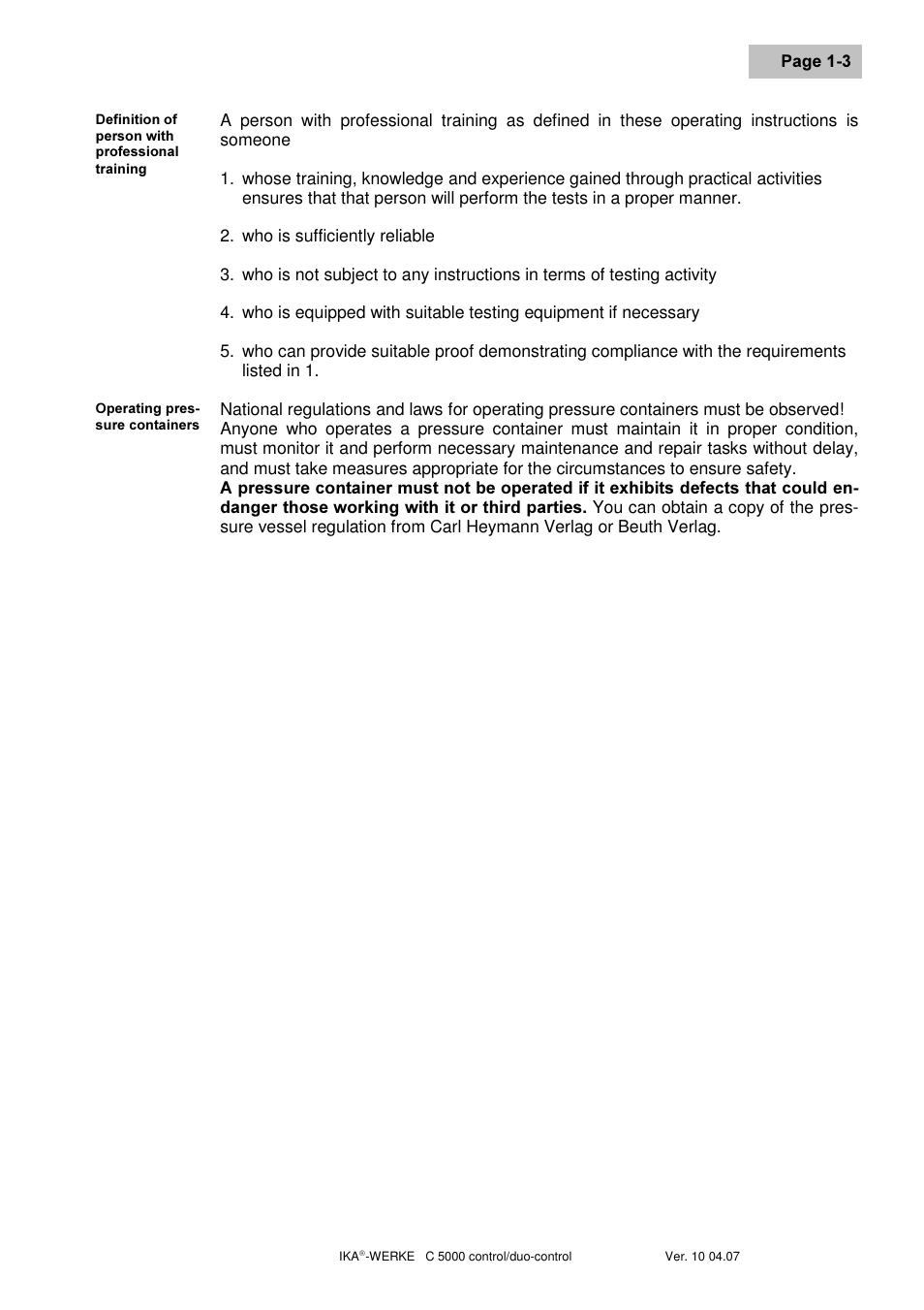 IKA C 5000 control Package 2/12 User Manual | Page 9 / 128