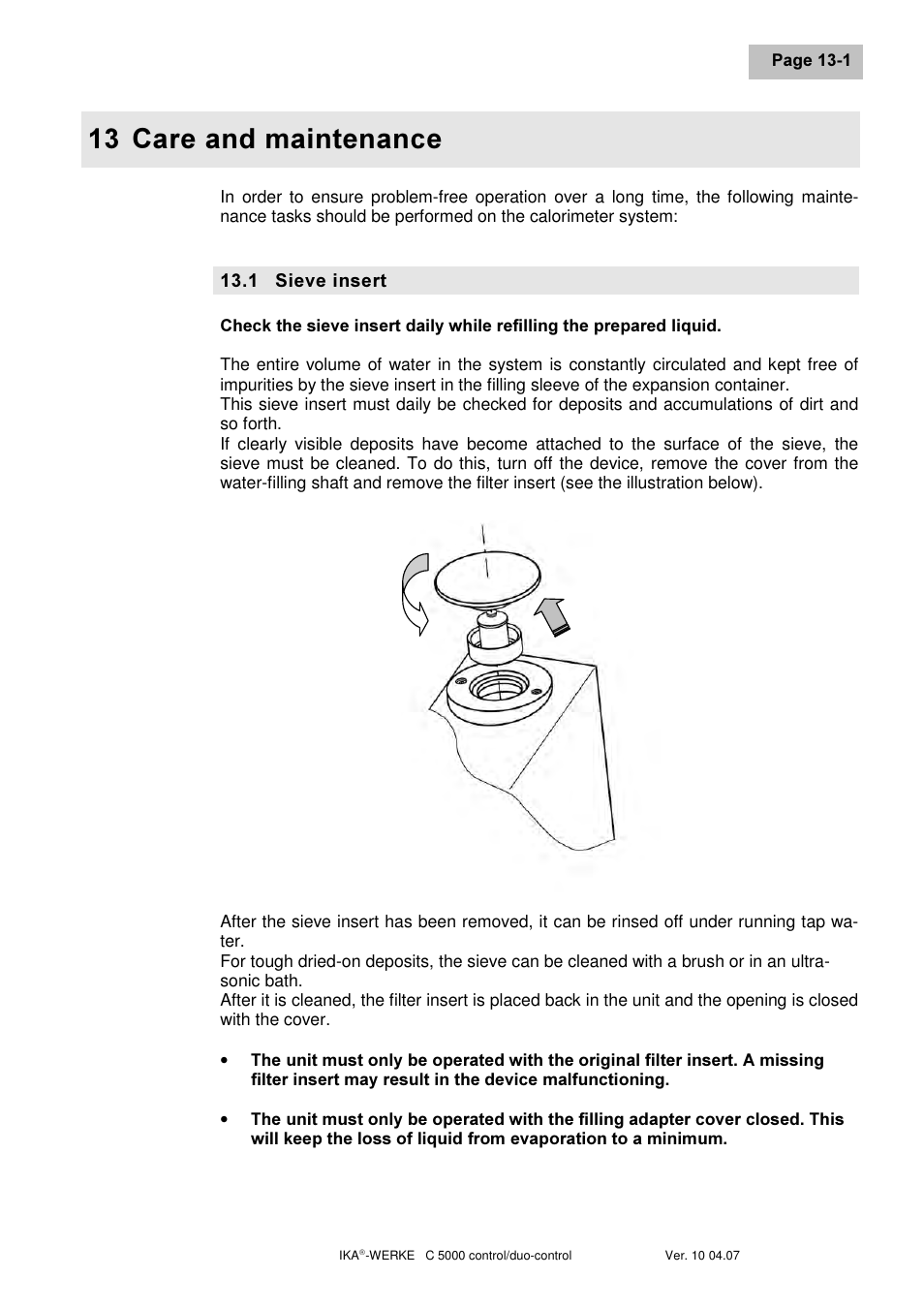 Duh dqg pdlqwhqdqfh | IKA C 5000 control Package 2/12 User Manual | Page 95 / 128