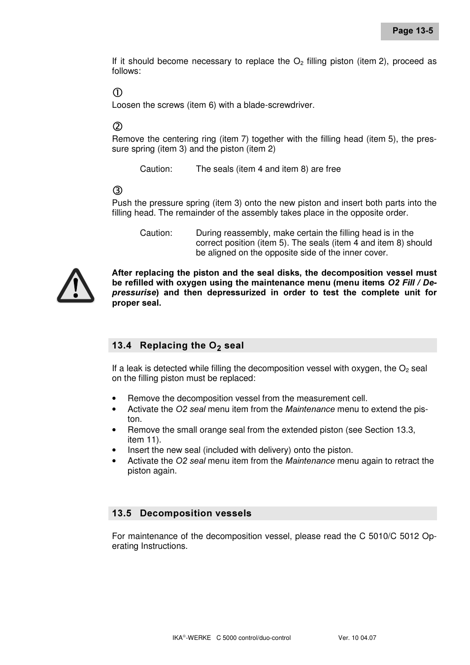 IKA C 5000 control Package 2/12 User Manual | Page 99 / 128