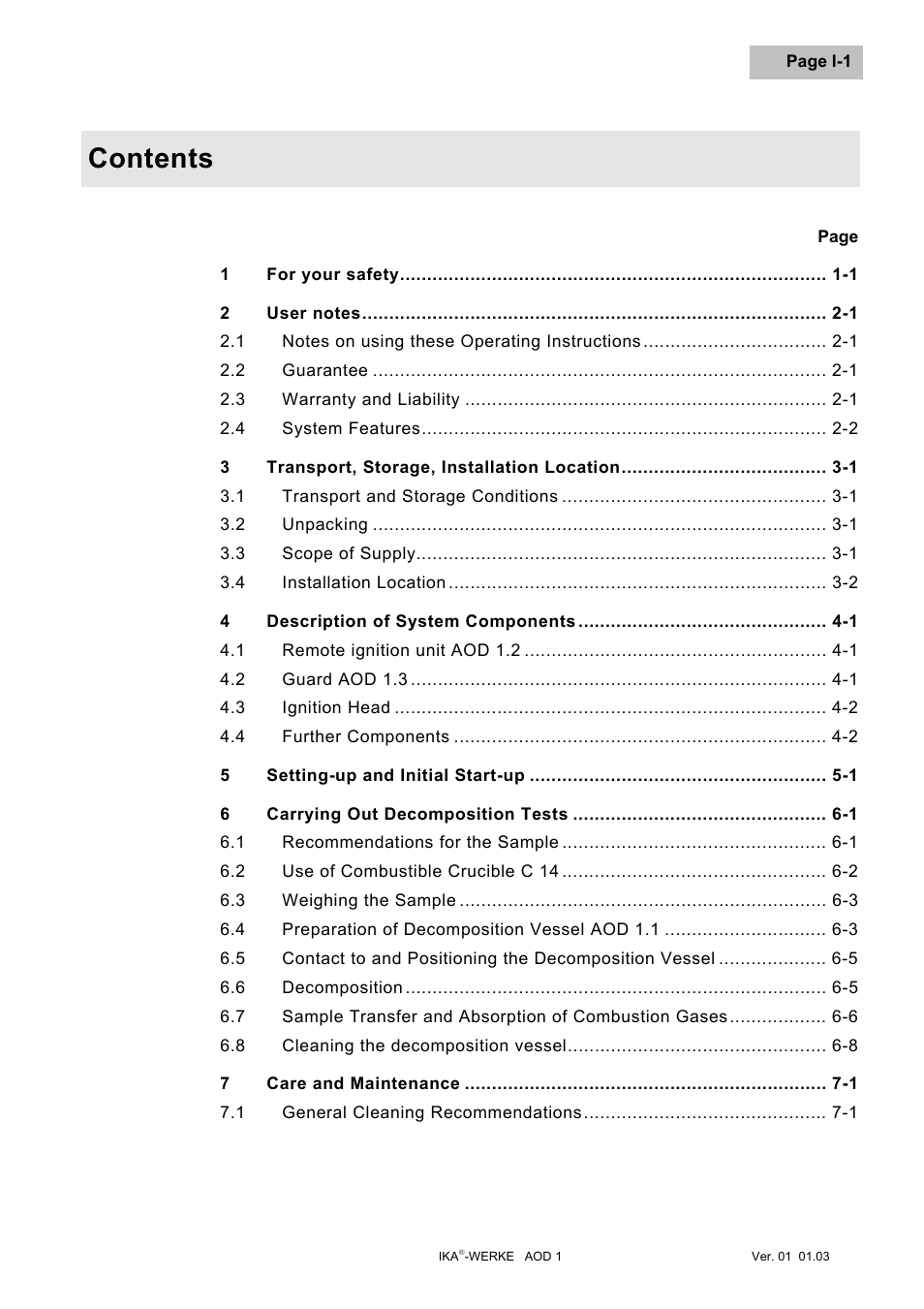 IKA AOD 1 User Manual | Page 40 / 142
