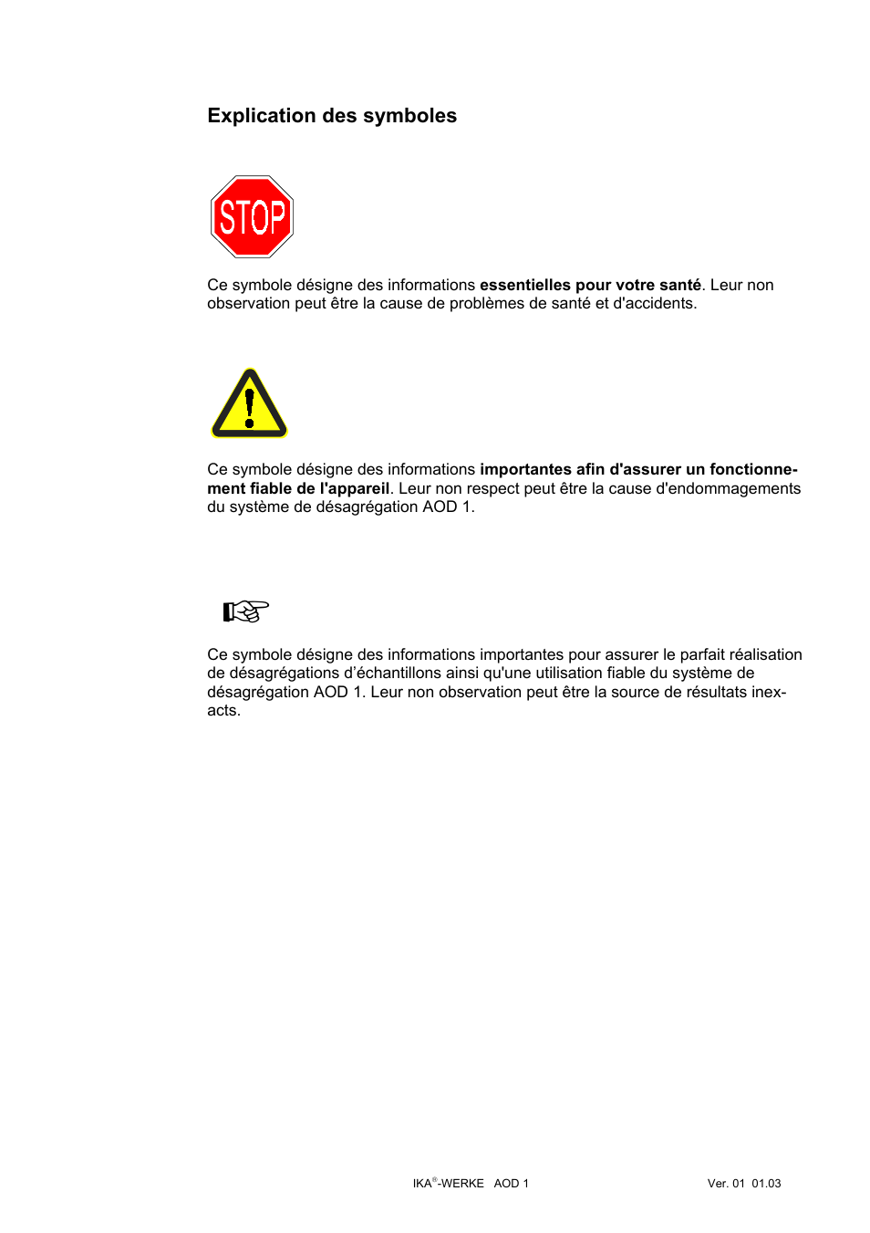 Manuel d’utilisation ... f | IKA AOD 1 User Manual | Page 70 / 142