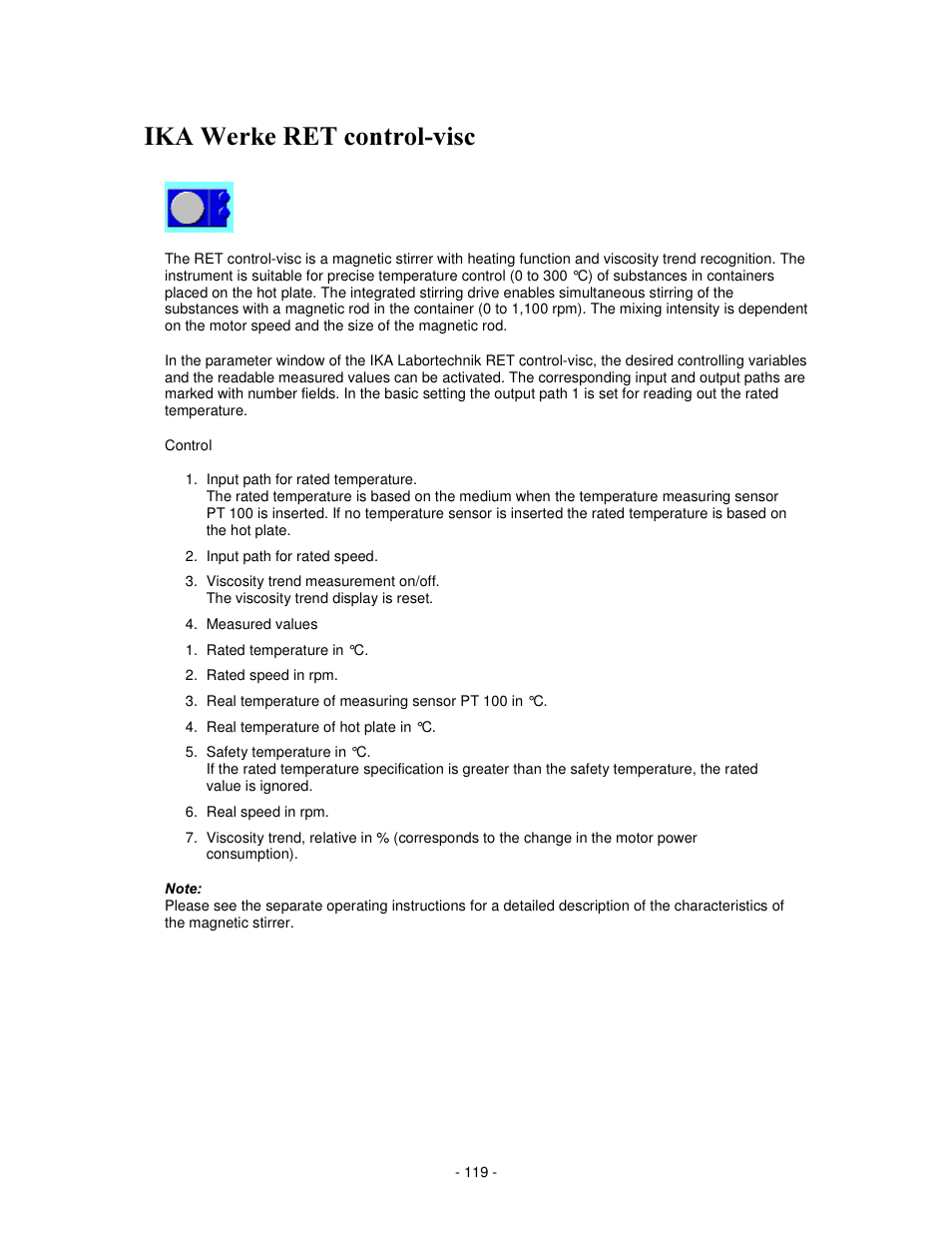 Hunh 5(7 frqwuroylvf | IKA labworldsoft User Manual | Page 119 / 158