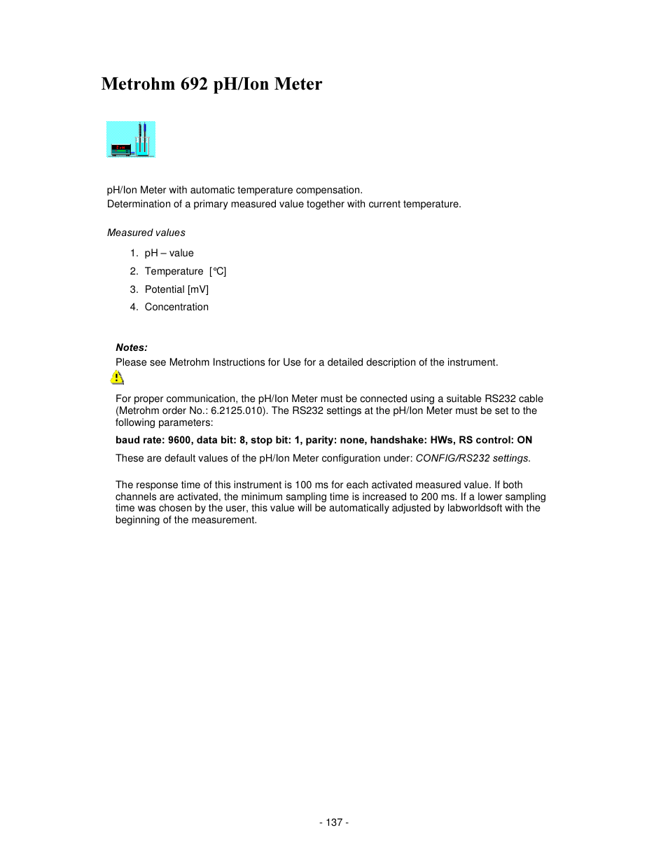 0hwurkp  s+,rq 0hwhu | IKA labworldsoft User Manual | Page 137 / 158
