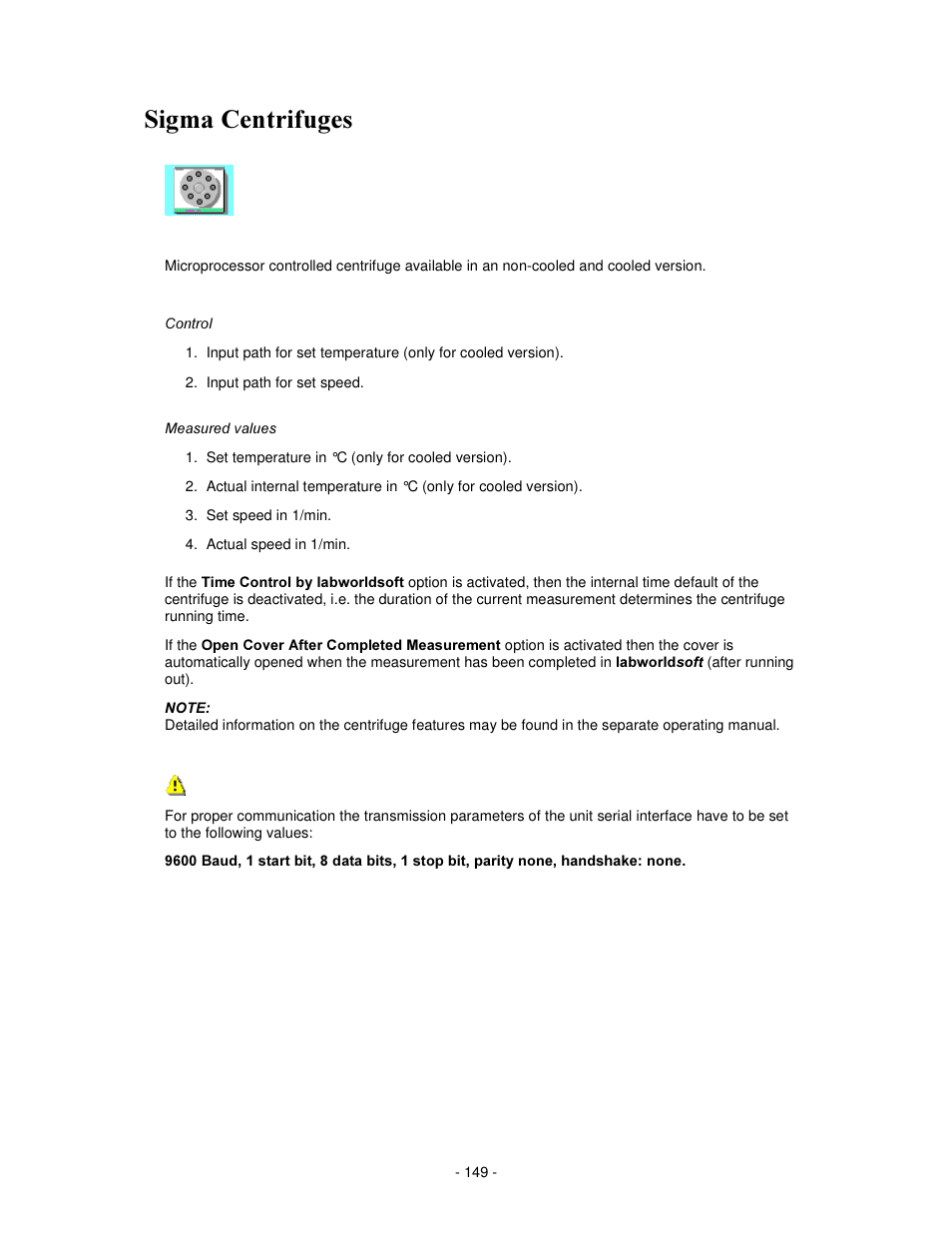 6ljpd &hqwulixjhv | IKA labworldsoft User Manual | Page 149 / 158