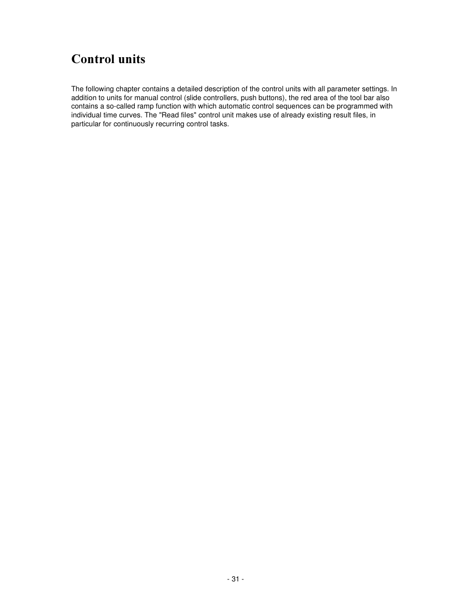 Rqwuro xqlwv | IKA labworldsoft User Manual | Page 31 / 158