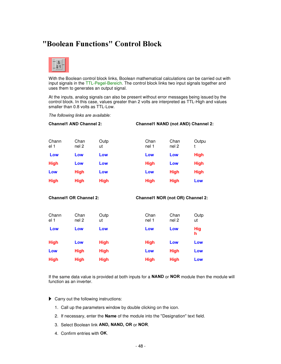 Rrohdq )xqfwlrqv &rqwuro %orfn | IKA labworldsoft User Manual | Page 48 / 158