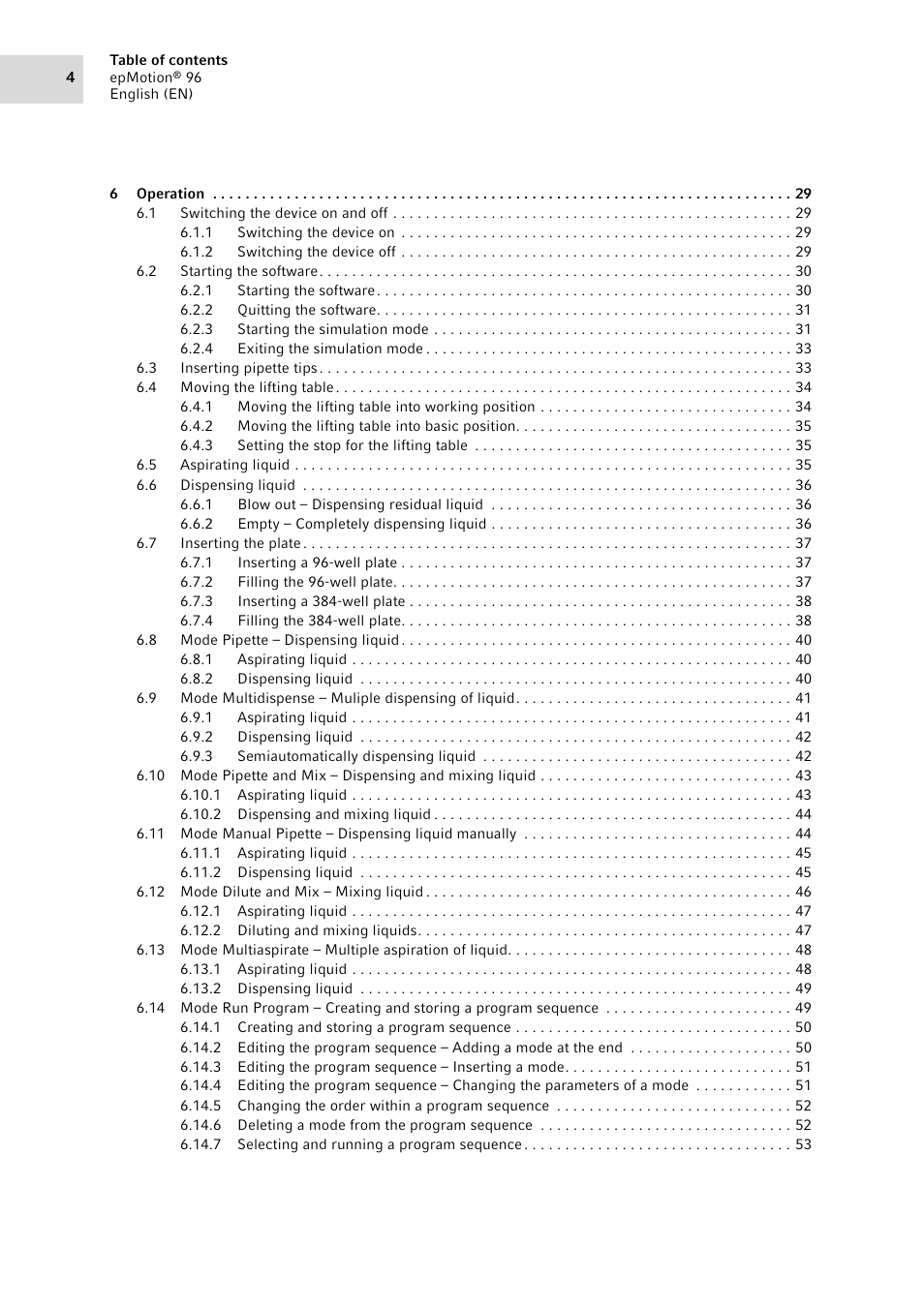 Eppendorf epMotion 96 User Manual | Page 4 / 76