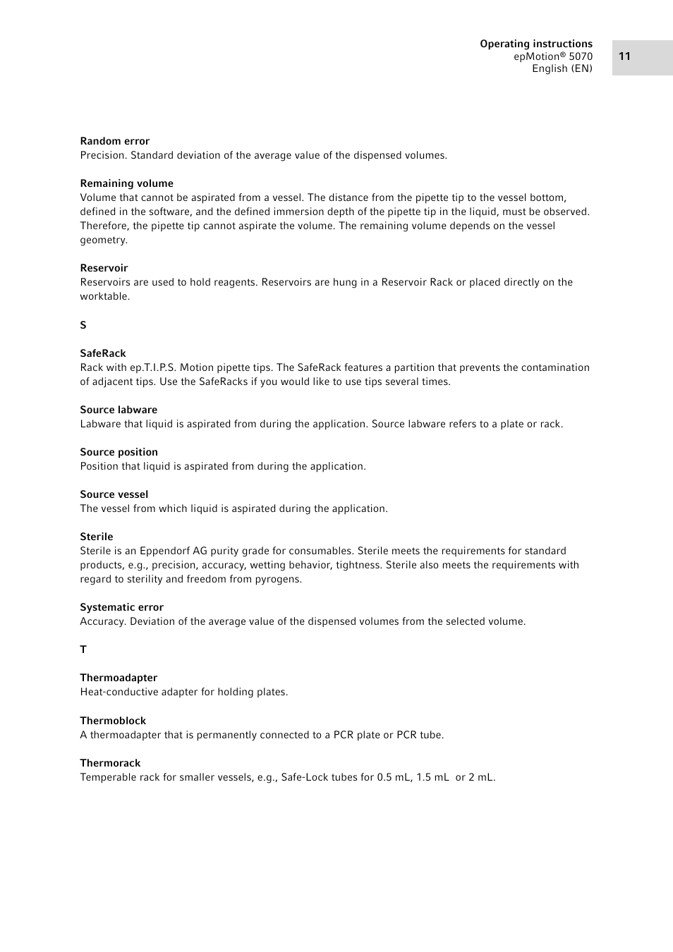 Eppendorf epMotion 5070 User Manual | Page 11 / 100