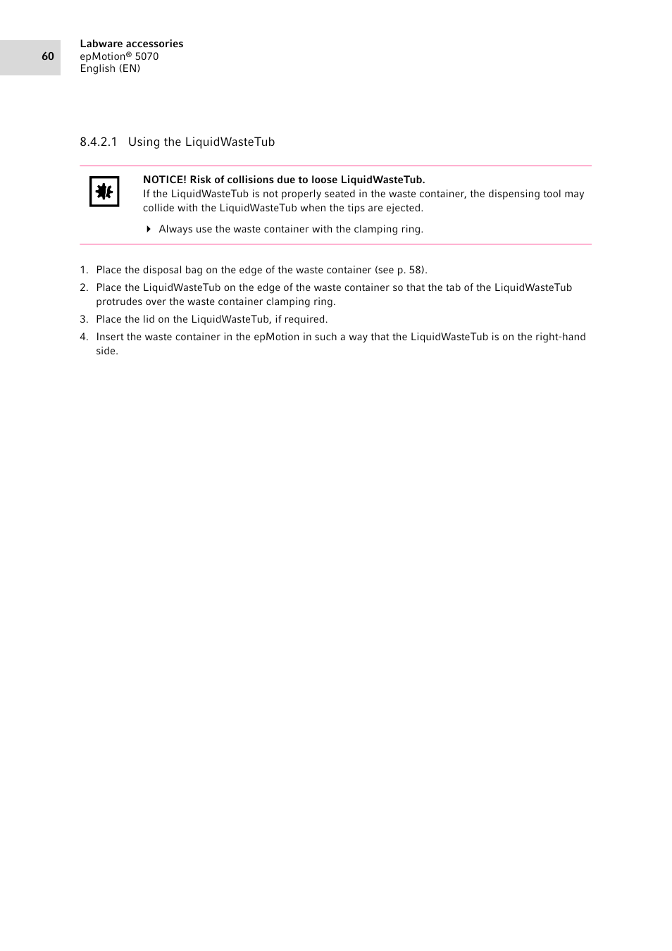 Eppendorf epMotion 5070 User Manual | Page 60 / 100