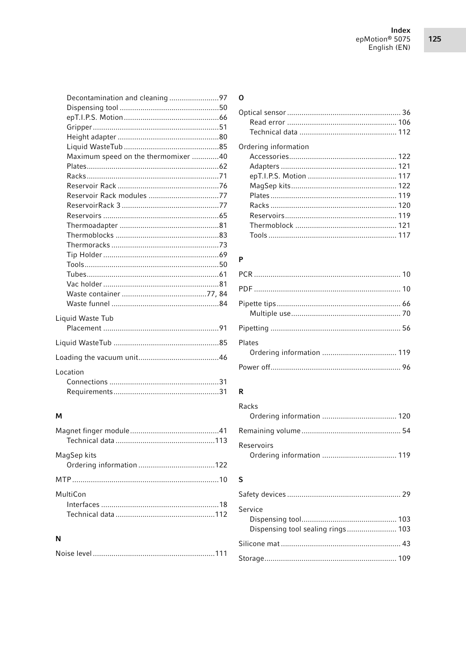 Eppendorf epMotion 5075 User Manual | Page 125 / 130
