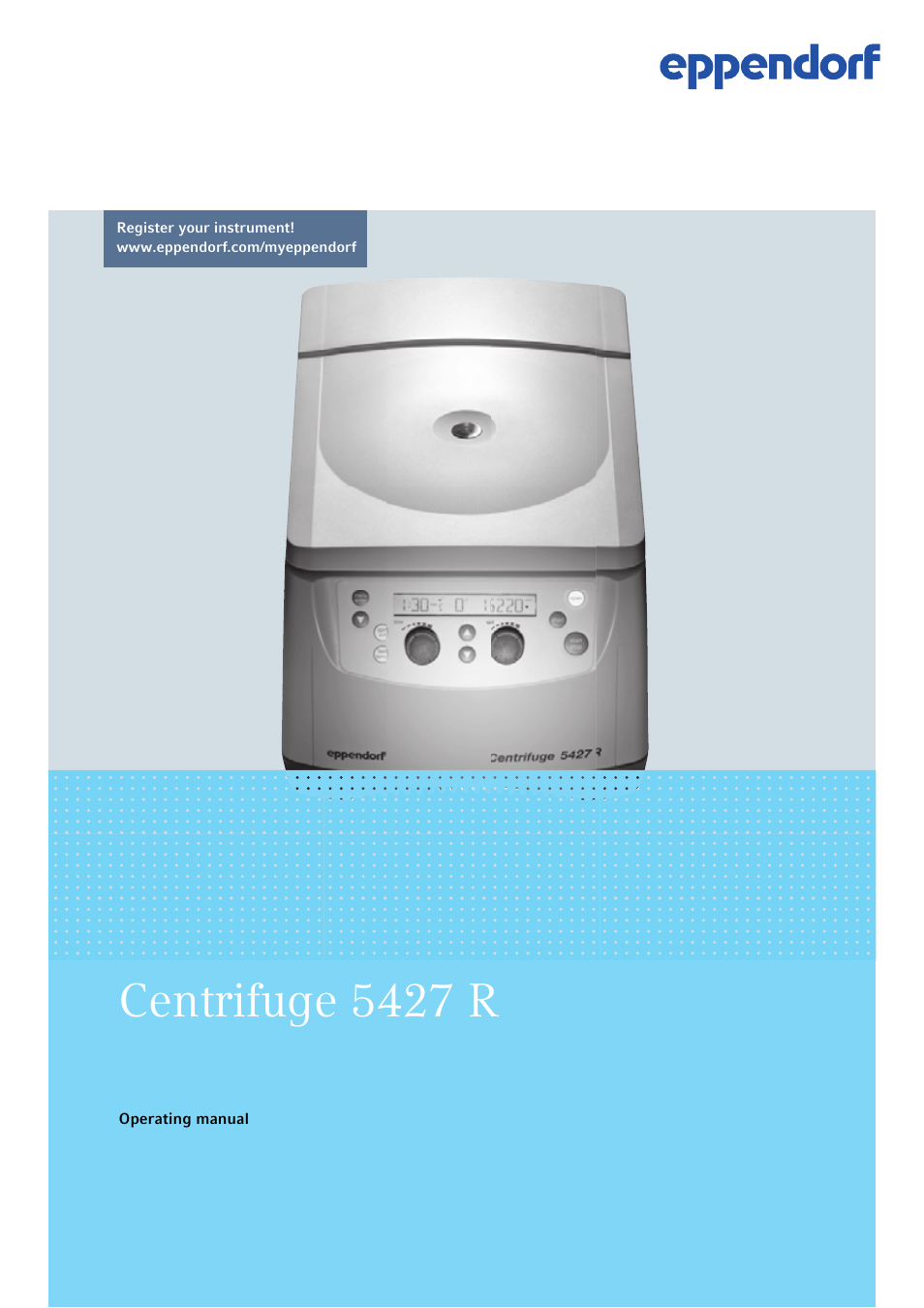 Eppendorf Centrifuge 5427 R User Manual | 64 pages