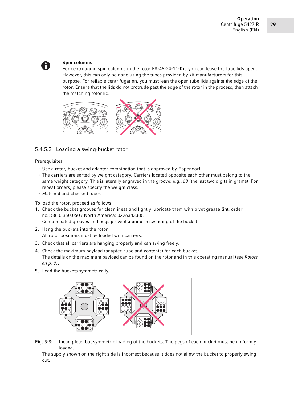 Eppendorf Centrifuge 5427 R User Manual | Page 29 / 64