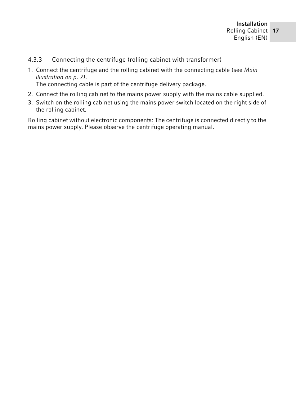 Eppendorf Rolling Cabinet User Manual | Page 17 / 34