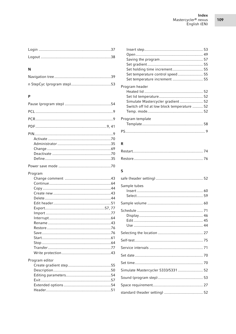 Eppendorf Mastercycler nexus User Manual | Page 109 / 118