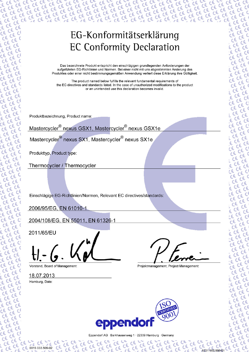 Eppendorf Mastercycler nexus User Manual | Page 113 / 118