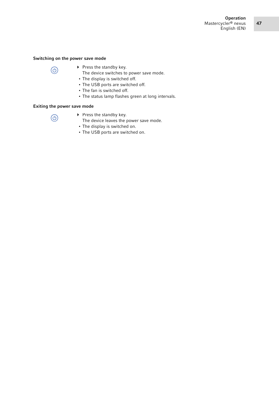 Eppendorf Mastercycler nexus User Manual | Page 47 / 118