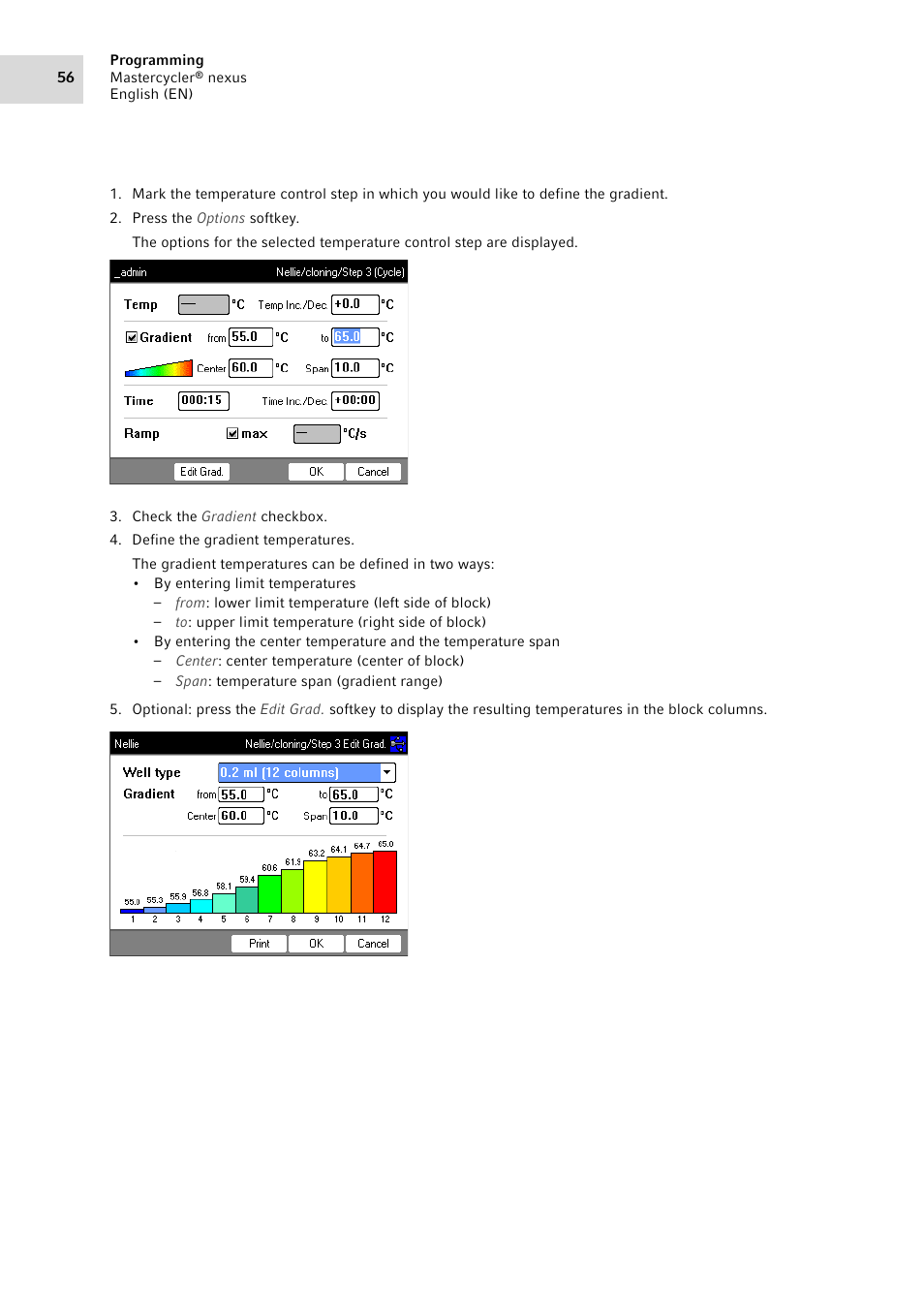 Eppendorf Mastercycler nexus User Manual | Page 56 / 118