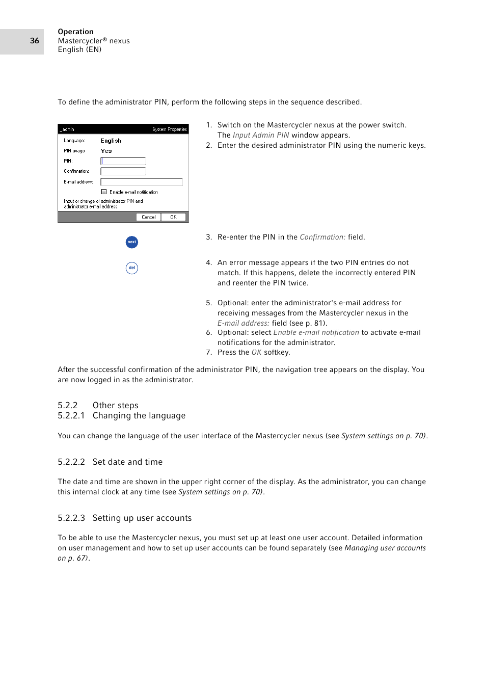 2 other steps, Other steps | Eppendorf Mastercycler nexus User Manual | Page 36 / 142