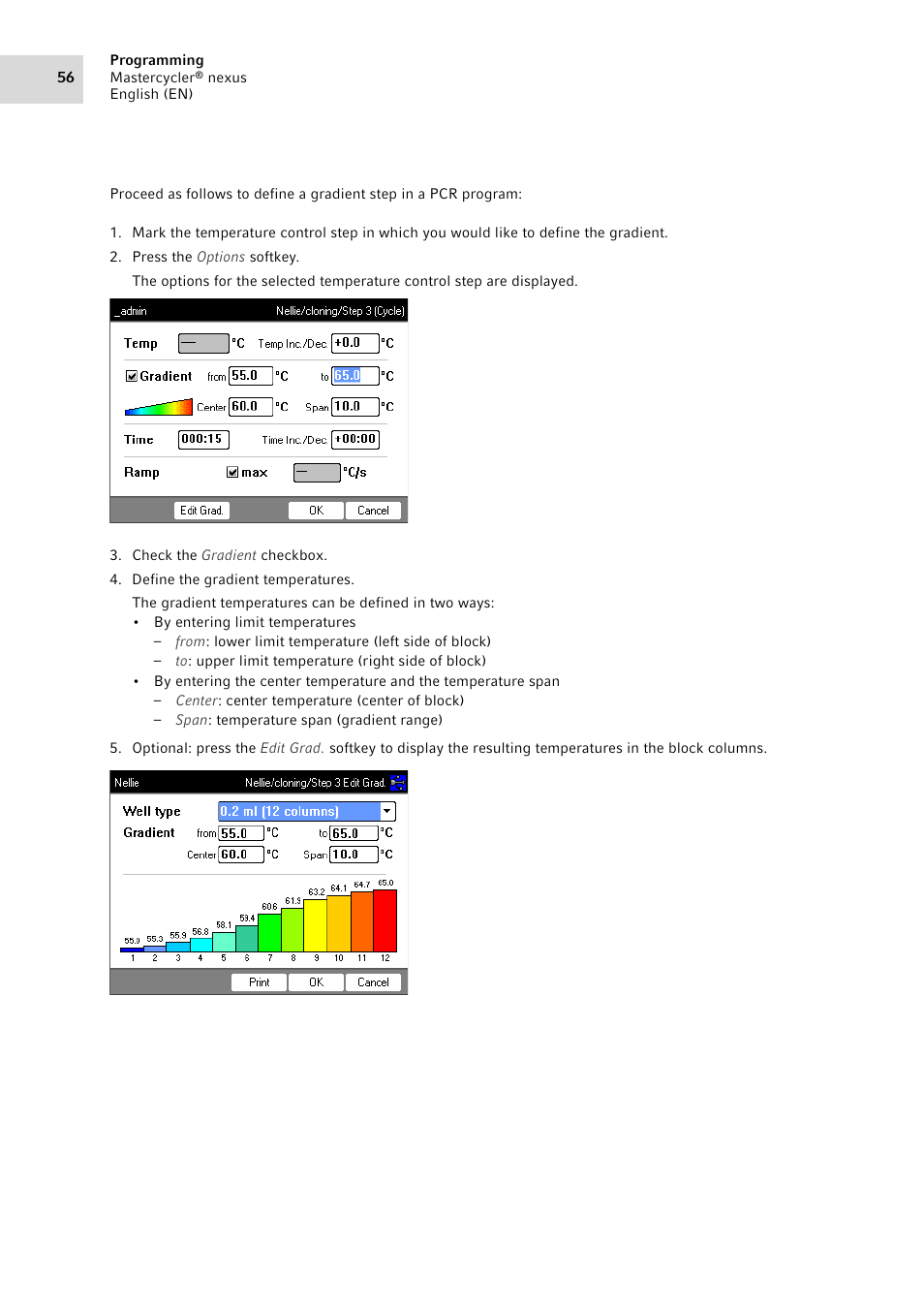 Eppendorf Mastercycler nexus User Manual | Page 56 / 142