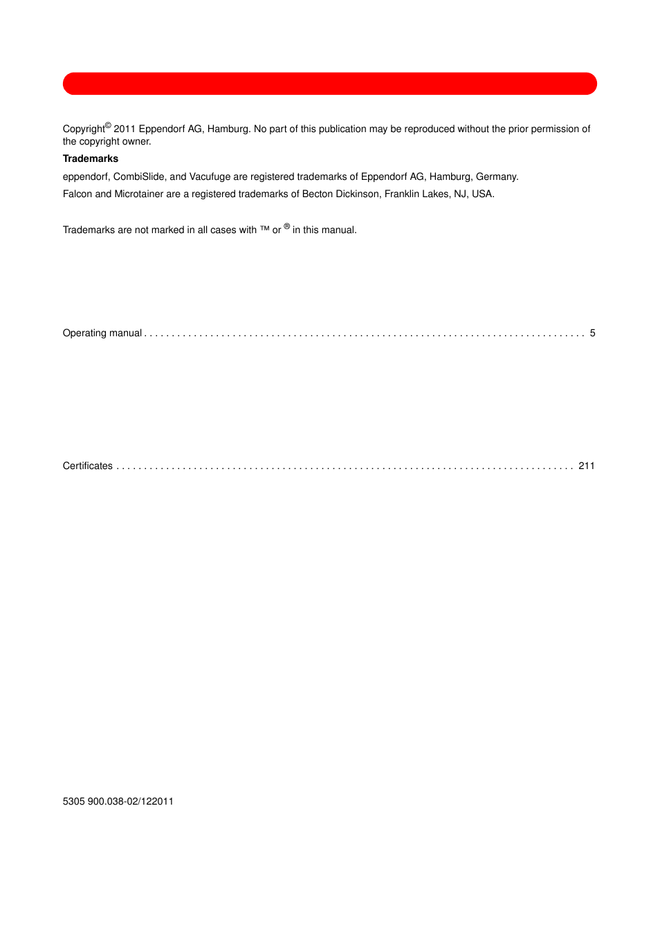 Eppendorf Concentrator plus (New Design) User Manual | Page 2 / 48