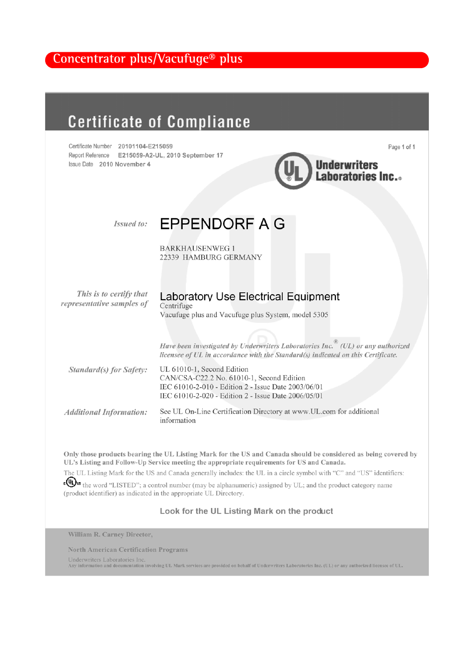 Eppendorf Concentrator plus (New Design) User Manual | Page 46 / 48