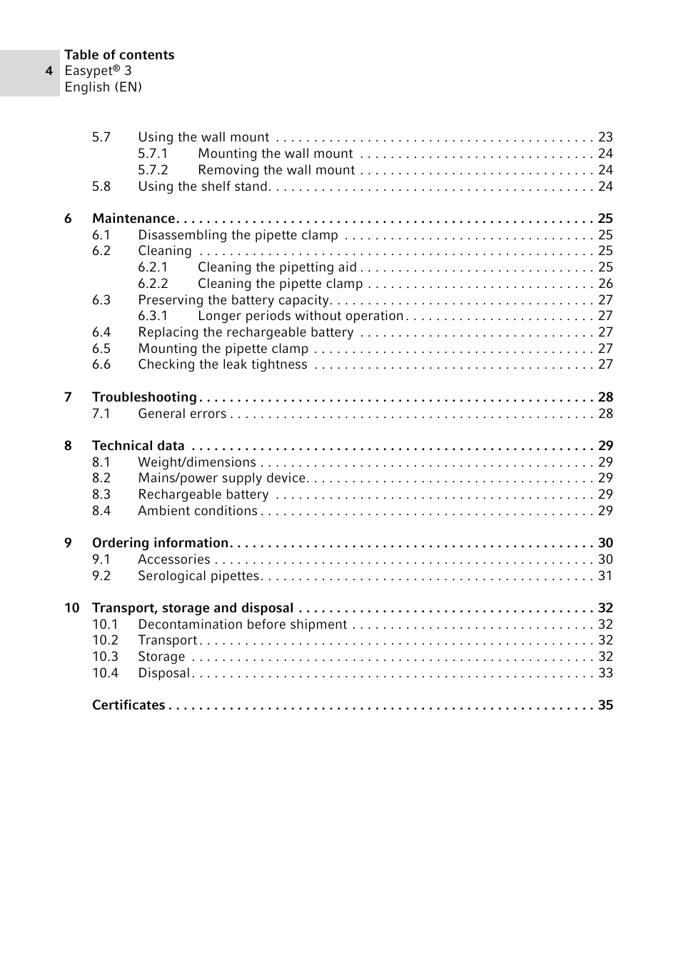 Eppendorf Easypet 3 User Manual | Page 4 / 38