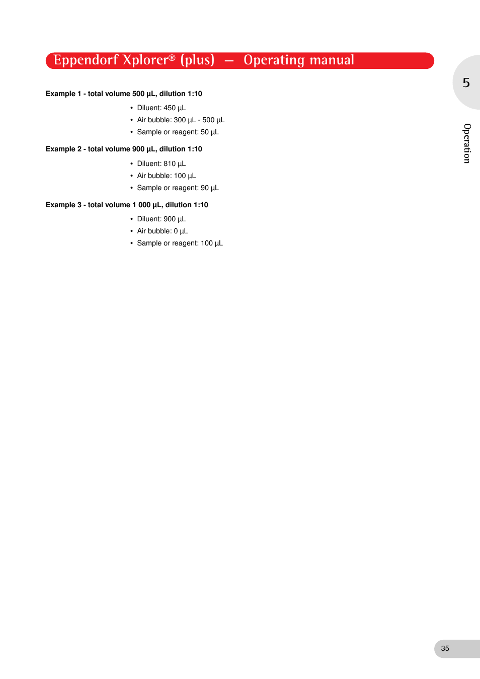 Eppendorf xplorer® (plus) — operating manual | Eppendorf XplorerPlus User Manual | Page 35 / 74