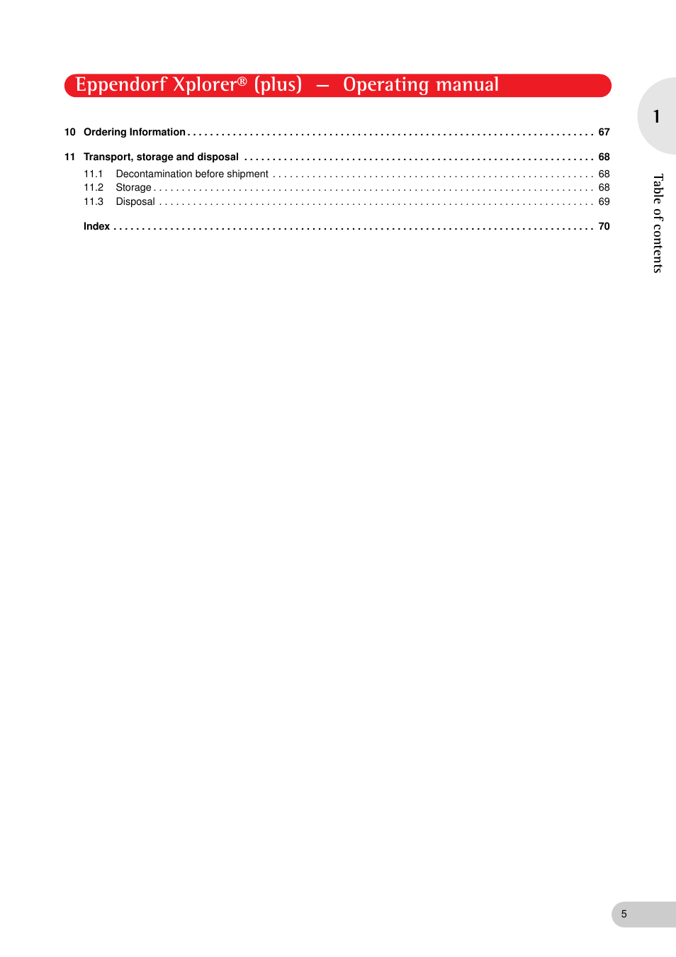 Eppendorf xplorer® (plus) — operating manual | Eppendorf XplorerPlus User Manual | Page 5 / 74