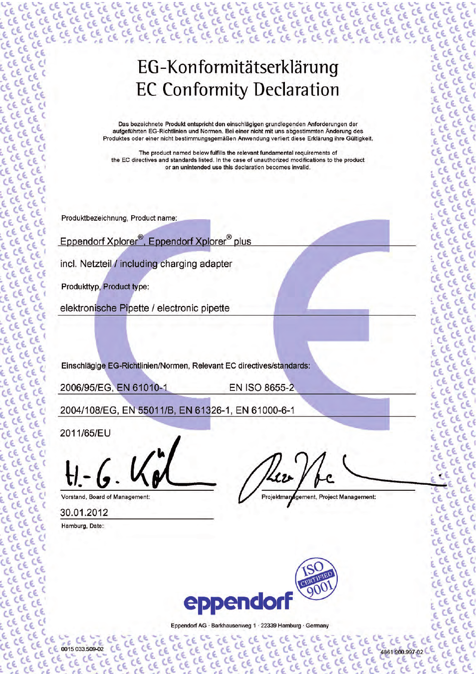 Eppendorf XplorerPlus User Manual | Page 73 / 74